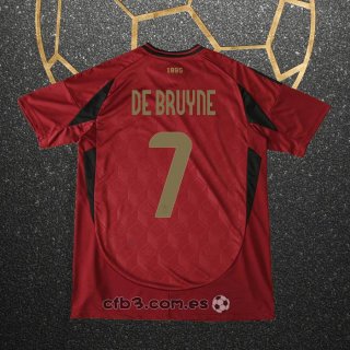 Camiseta Belgica Jugador De Bruyne Primera 2024