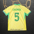 Camiseta Brasil Jugador Casemiro Primera 2024