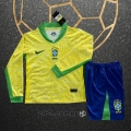 Camiseta Brasil Primera Manga Larga Nino 2024