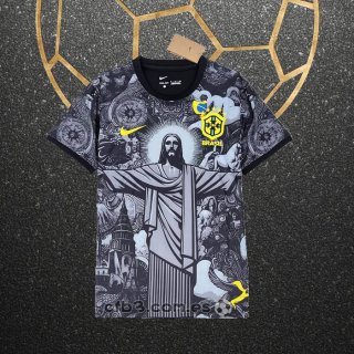 Tailandia Camiseta Brasil Jesus 2024-25 Negro