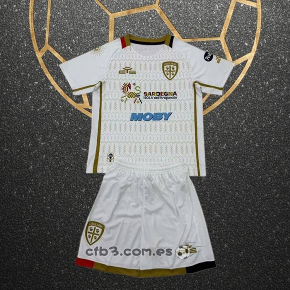 Camiseta Cagliari Calcio Segunda Nino 24-25