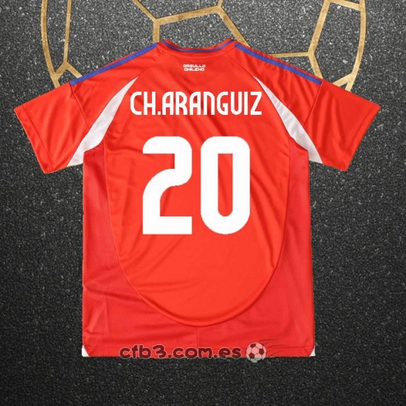 Camiseta Chile Jugador Ch.Aranguiz Primera 2024