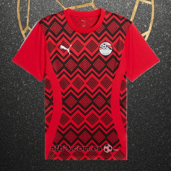Camiseta Pre Partido del Egipto 2024 Rojo