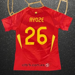 Camiseta Espana Jugador Ayoze Primera 2024