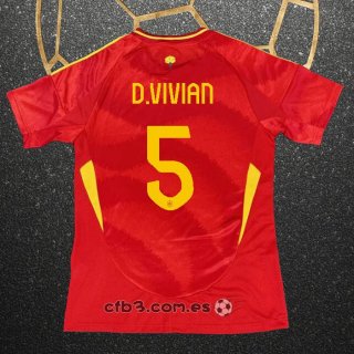 Camiseta Espana Jugador D.Vivian Primera 2024