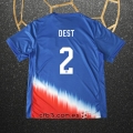 Camiseta Estados Unidos Jugador Dest Segunda 2024