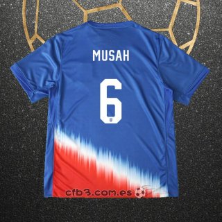 Camiseta Estados Unidos Jugador Musah Segunda 2024