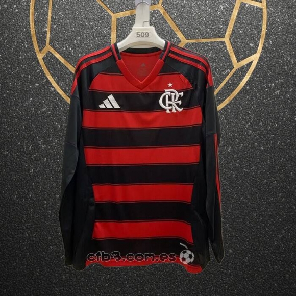 Camiseta Flamengo Primera Manga Larga 25-26