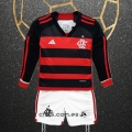 Camiseta Flamengo Primera Manga Larga Nino 2024