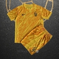 Camiseta Francia Portero Nino 2024 Amarillo