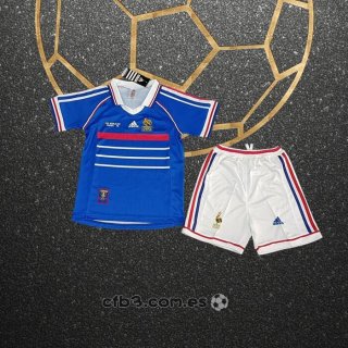 Retro Camiseta Francia Primera Nino 1998