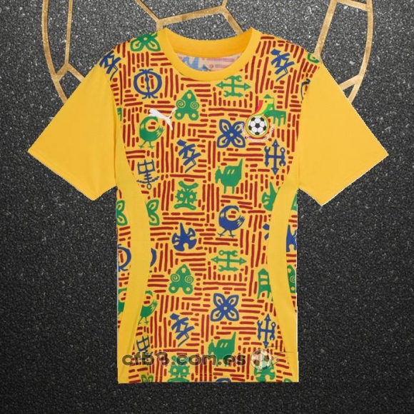 Camiseta Pre Partido del Ghana 2024 Amarillo