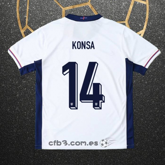 Camiseta Inglaterra Jugador Konsa Primera 2024