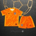 Camiseta Inglaterra Portero Nino 2024 Naranja