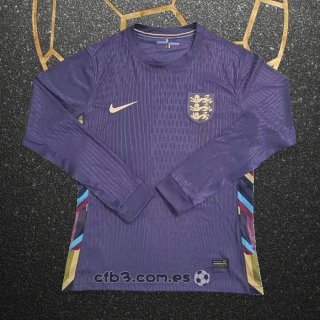 Camiseta Inglaterra Segunda Manga Larga 2024