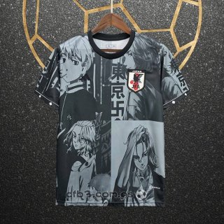 Tailandia Camiseta Japon Anime 2024-25 Negro y Blanco