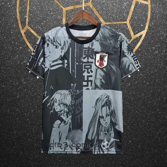 Tailandia Camiseta Japon Anime 2024-25 Negro y Blanco