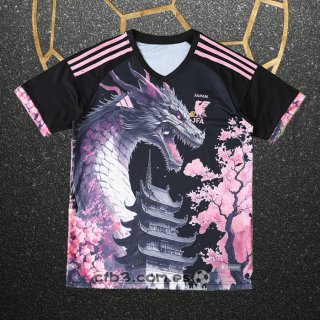 Tailandia Camiseta Japon Dragon 24-25 Negro y Rosa