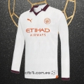 Camiseta Manchester City Segunda Manga Larga 23-24