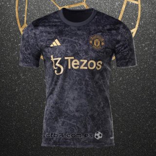 Camiseta Pre Partido del Manchester United Stone Roses 2024