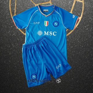 Camiseta Napoli Primera Nino 23-24