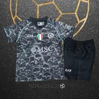 Camiseta Napoli x Halloween Nino 23-24