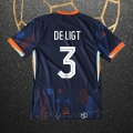 Camiseta Paises Bajos Jugador De Ligt Segunda 2024