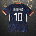 Camiseta Paises Bajos Jugador Memphis Segunda 2024