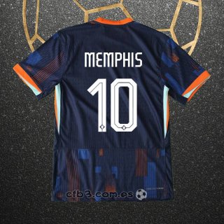 Camiseta Paises Bajos Jugador Memphis Segunda 2024