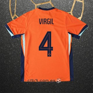 Camiseta Paises Bajos Jugador Virgil Primera 2024
