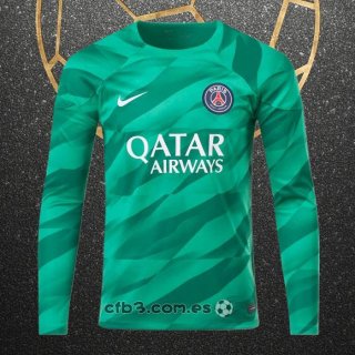 Camiseta Paris Saint-Germain Portero Manga Larga 23-24 Verde