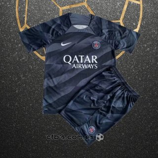 Camiseta Paris Saint-Germain Portero Nino 23-24 Negro