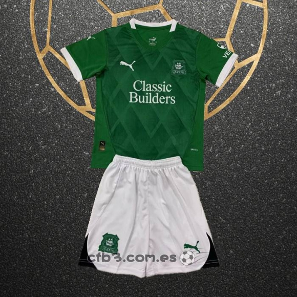 Camiseta Plymouth Argyle Primera Nino 24-25
