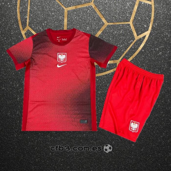 Camiseta Polonia Segunda Nino 2024