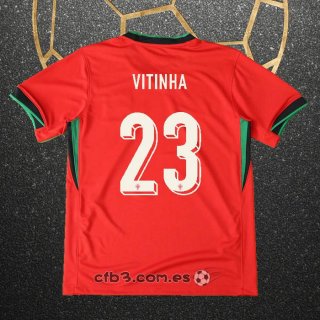 Camiseta Portugal Jugador Vitinha Primera 2024