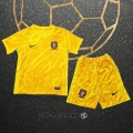 Camiseta Portugal Portero Nino 2024 Amarillo