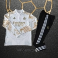 Chandal de Sudadera del Real Madrid Dragon 2024-25 Blanco