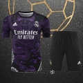 Chandal del Real Madrid Dragon Manga Corta 24-25 Purpura - Pantalon Corto