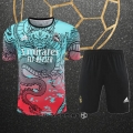 Chandal del Real Madrid Dragon Manga Corta 24-25 Verde y Rojo - Pantalon Corto