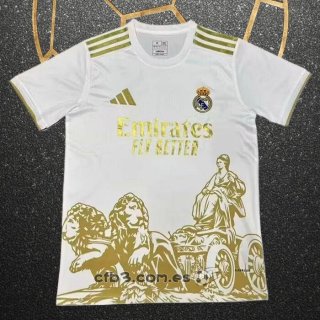 Tailandia Camiseta Real Madrid Special 24-25 Blanco Amarillo