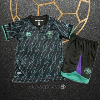 Camiseta Sheffield United Segunda Nino 24-25