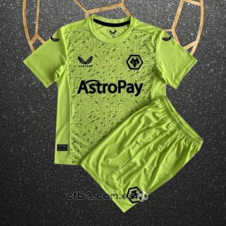 Camiseta Wolves Portero Segunda Nino 23-24